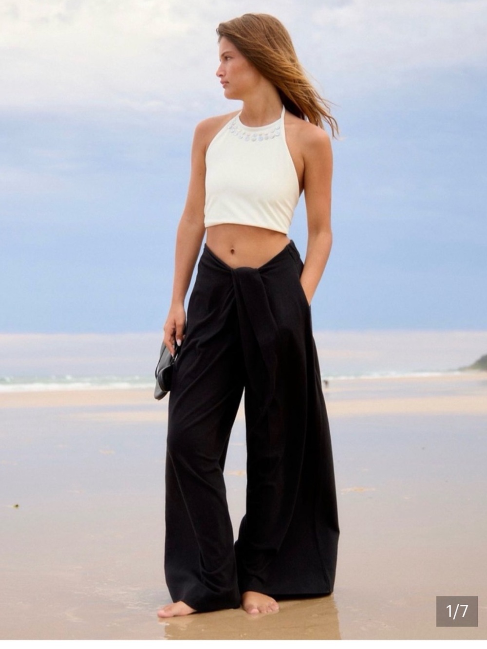 free people Free-Est black sarong pants NWT XS